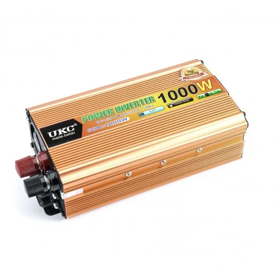 Инвертор  UKC , 12v-24v 220V, 1000W - Авто