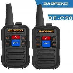 2 БРОЯ МИНИ РАДИОСТАНЦИЯ UHF BAOFENG BF-C50