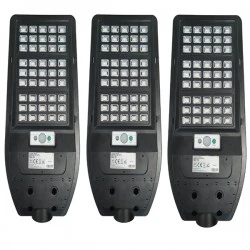 3 БРОЯ УЛИЧЕН ОСВЕТИТЕЛ LED СОЛАРЕН СЪС СЕНЗОР