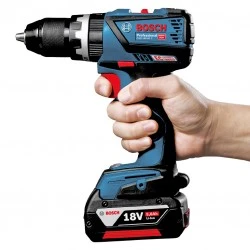 Bosch Бормашина винтоверт акумулаторна ударна с батерия и зарядно, 18 V, 5 Ah, 60 Nm, 1.5-13 мм, GSB 18V-60 C