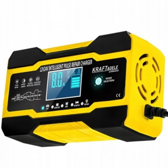 Автоматично зарядно устройство KRAFT&DELE KD1291, 12/24 V, 10 A/5 A, LED дисплей