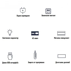 Инвертор 24V-220V 1200W