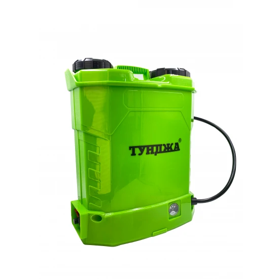 Акумулаторна пръскачка с 12V 8Ah Li-ion батерия и телескопичен удължител ТУНДЖА 16 литра