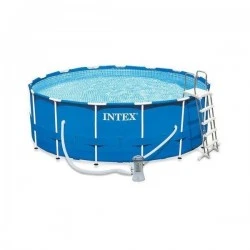Басейн Intex 28242 с метална рамка, 4.57 х 1.22 м с подарък подложка