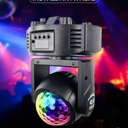 Двустранен диско прожектор Moving Head mini с 4 диода