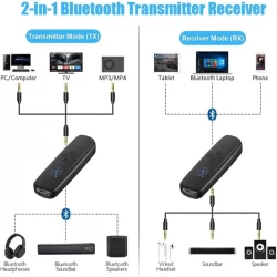 БЛУТУТ ПРИЕМНИК ПРЕДАВАТЕЛ 5.2 M-27 USB-C