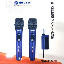 2 броя универсални безжични микрофони с предавател SM-2.0