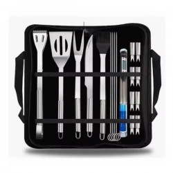 Комплект аксесоари за барбекю в калъф Ziel Grill, 18 части