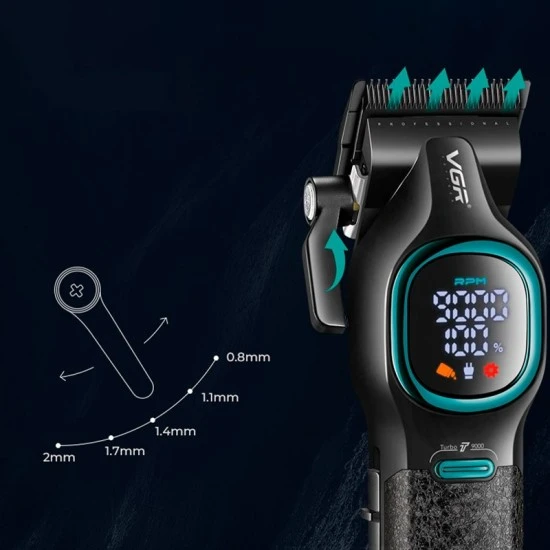 Комплект машинка за подстригване и тример VGR V-886 S2 Grip Turbo