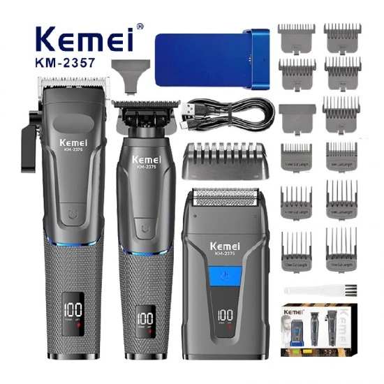 Комплект машинки за подстригване и бръснене Kemei KM 2375