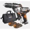 Акумулаторни ударни бормашина и винтоверт WORX WX902, 18V, батерия и зарядно