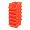 Комплект стифиращи контейнери TACTIX, 6 бр, 11.1 Ш x 16.9 Д x 8.3 В см, оранжеви