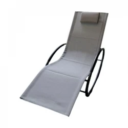 Люлеещ се шезлонг MY GARDEN G62006 Carmo, 153х63х80.5 см, Grey