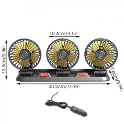 Вентилатор PG376 Троен 12V