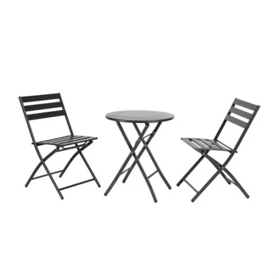 Метален Сет 3 части MY GARDEN SC-131 grey, 2 стола- 45х58х81см. + 1 маса, 60х70с
