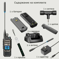 Двубандова аналогова радиостанция Quansheng TK11(8)