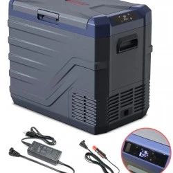 Преносим хладилник фризер хладилна кутия с компресор 12V/24V 100/220V 50 литра Flexzon