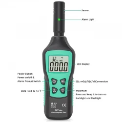 Професионален цифров детектор за електромагнитно излъчване, Радиация, EMF
