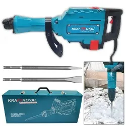 Професионален електрически къртач 2400W в метален куфар KraftRoyal
