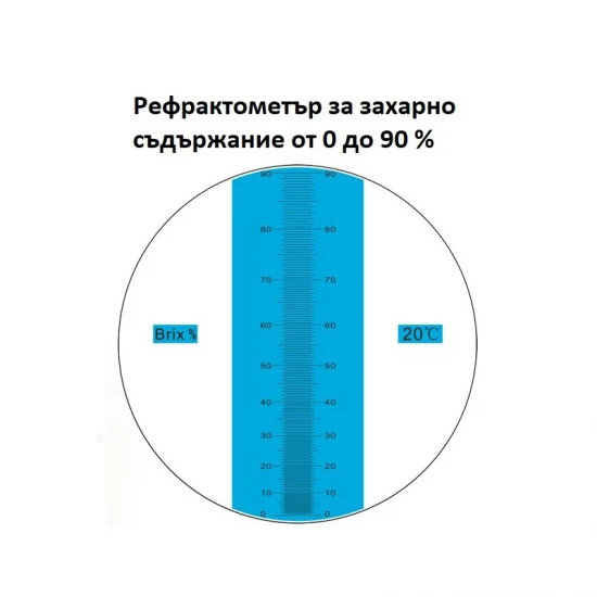 Професионален рефрактометър за захар 0-90%