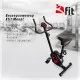 Промо-комплект Kfit Велоергометър Mount, Сгъваема лежанка Simple Flex, Стойки за лицеви опори, 3 фитнес-ластици и Фитнес-постелка