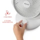 Вентилатор настолен 8'' Diplomat DFX-636, 50W, 3D циркулация, механично управление