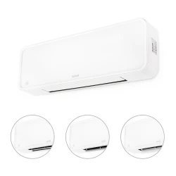Печка керамична Muhler MCW-2035, 2000W, стенна, стъклен панел, LED дисплей, дистанционно управление