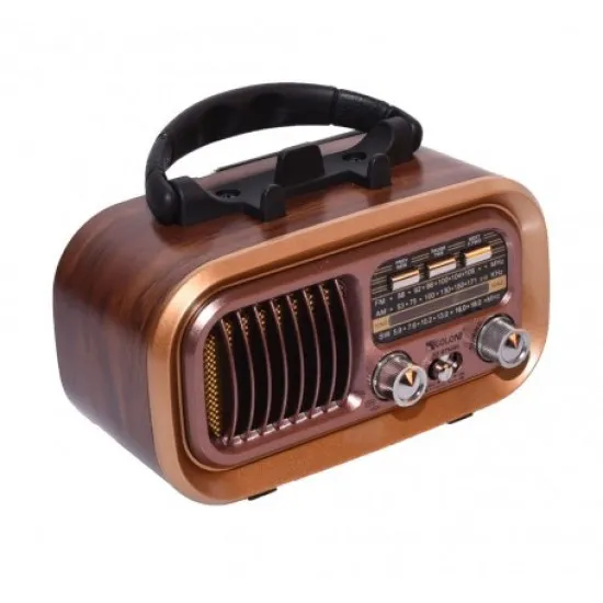 Ретро радио Golon RX-BT628 S, соларен панел, Bluetooth, MP3