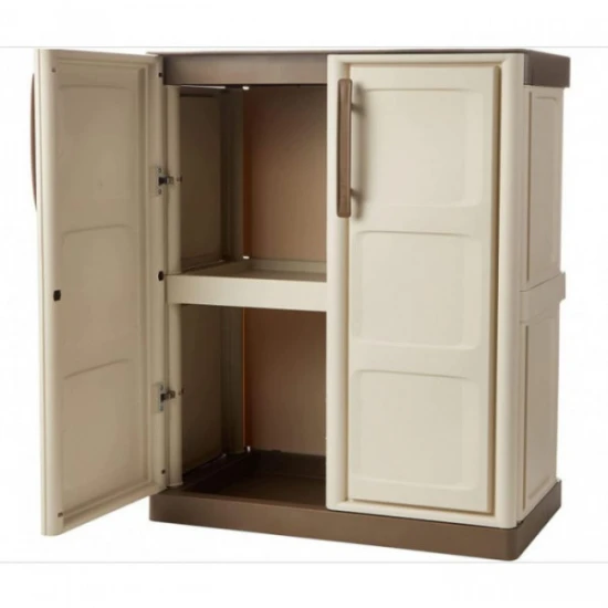 Шкаф PVC битов бежаво-кафяв 70х39х85.5см 10кг 175098