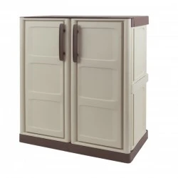 Шкаф PVC битов бежаво-кафяв 70х39х85.5см 10кг 175098