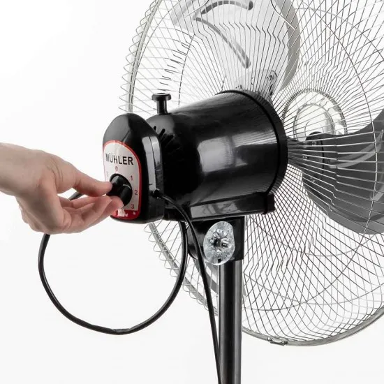 Вентилатор на стойка 16''Muhler FM-6136D 3in1, 50W, индустриален, на стойка, стена, под