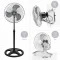 Вентилатор на стойка 16''Muhler FM-6136D 3in1, 50W, индустриален, на стойка, стена, под