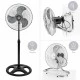 Вентилатор на стойка 16''Muhler FM-6136D 3in1, 50W, индустриален, на стойка, стена, под