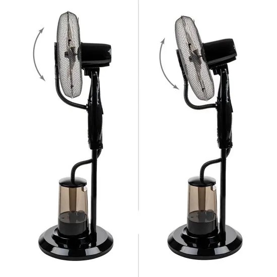 Вентилатор с водна мъгла 16'' Muhler MF-1609RC, 75W, LED, дистанционно