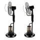 Вентилатор с водна мъгла 16'' Muhler MF-1609RC, 75W, LED, дистанционно