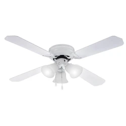 Вентилатор таванен 42'' Muhler MCF-4262W N, 55W, осветление - 1бр крушки, MDF