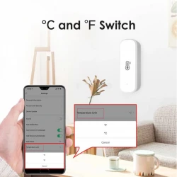 Wi Fi smart сензор за влажност и температура, Температура -20 до +60, Влажност 0 до 100%