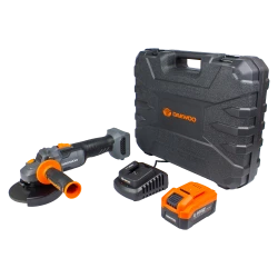 Ъглошлайф акумулаторен безчетков U-FORCE, 125mm, 20V Li-ion комплект с батерия 4Ah + зарядна станция, куфар