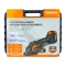 Ъглошлайф акумулаторен безчетков U-FORCE, 125mm, 20V Li-ion комплект с батерия 4Ah + зарядна станция, куфар