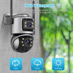 2 Броя камера icsee 6MP Dual Lens