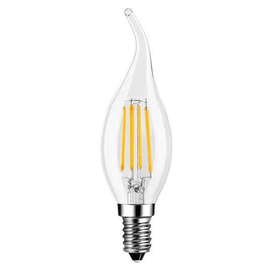 5 БРОЯ ДИМИРУЕМА LED FILAMENT ЛАМПА FLAME 5W E14 2700K