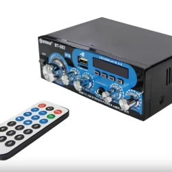 Домашен блутут аудио усилвател BT-502 - USB,FM,TFT,BLT, 2x30W, 220VAC