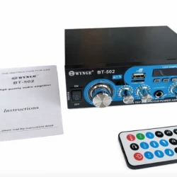 Домашен блутут аудио усилвател BT-502 - USB,FM,TFT,BLT, 2x30W, 220VAC