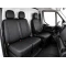 2+1 Тапицерия от еко кожа за предни седалки за Iveco Daily 2015+, черна, 7 части