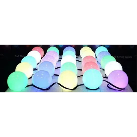 ПАРТИ ЛАМПИ LED 7.5m,144W,ЦВЕТНИ G45,USB 5V RGB