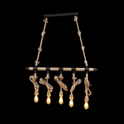 ROPE ПОЛИЛЕЙ 5XE27 КАФЯВ L1030XH500mm