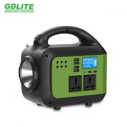 Соларна инверторна система GD-9001, 12V-220V, 3 крушки, Фенер